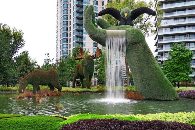 加拿大渥太華植物雕塑作品展，中國作品歡迎