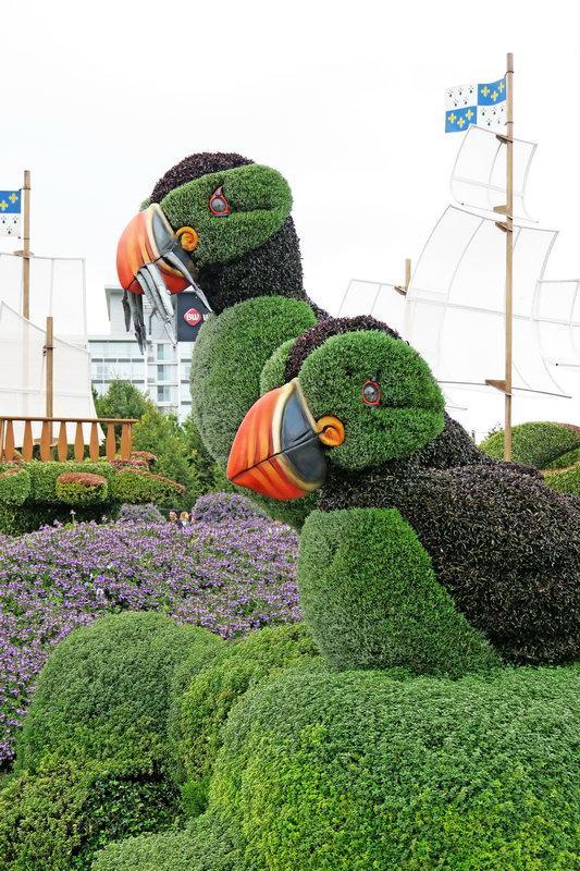 加拿大渥太華植物雕塑作品展，中國作品歡迎