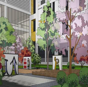 同圓作品：濟(jì)寧·微山縣瓔軒幼兒園及小學(xué)景觀設(shè)計(jì)